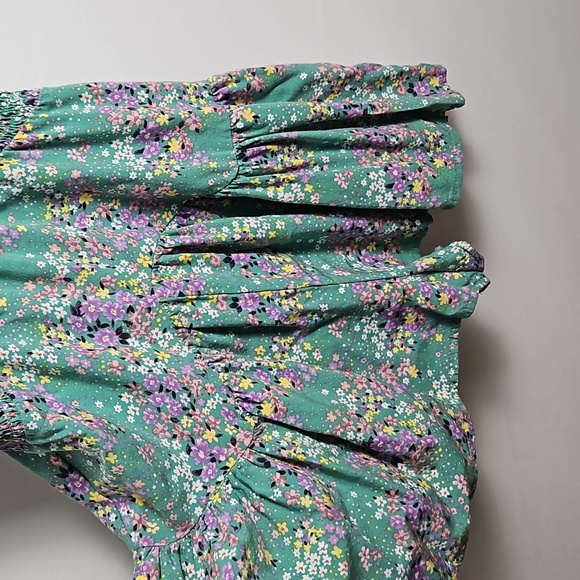 Forever 21 Green Floral Jumpsuit - Picture 4 of 6